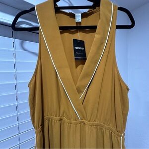 Stunning Sleeveless Mustard Romper